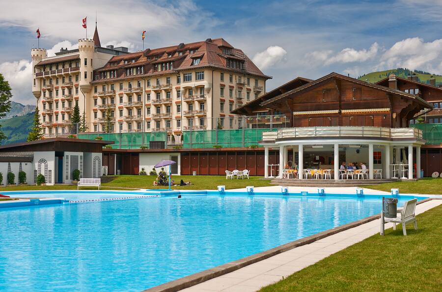 Palace Gstaad Outdoor Pool
