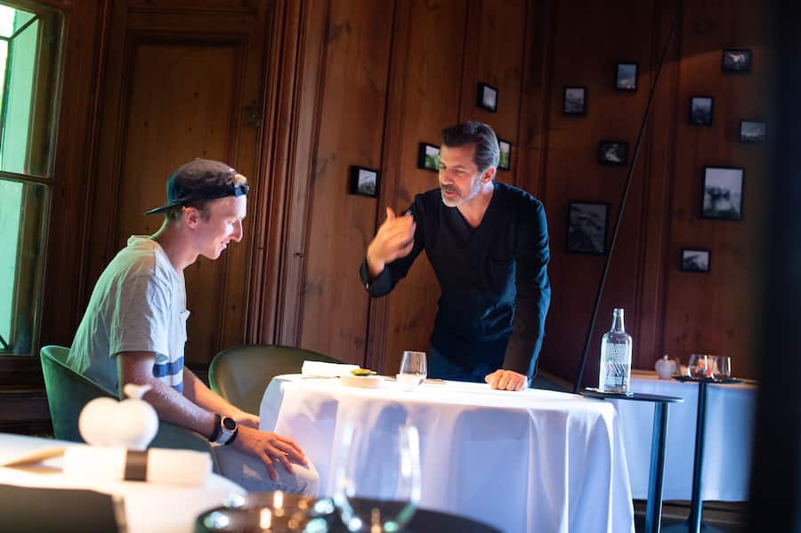 Andri Ragettli, Freeskier kocht mit Andreas Caminada