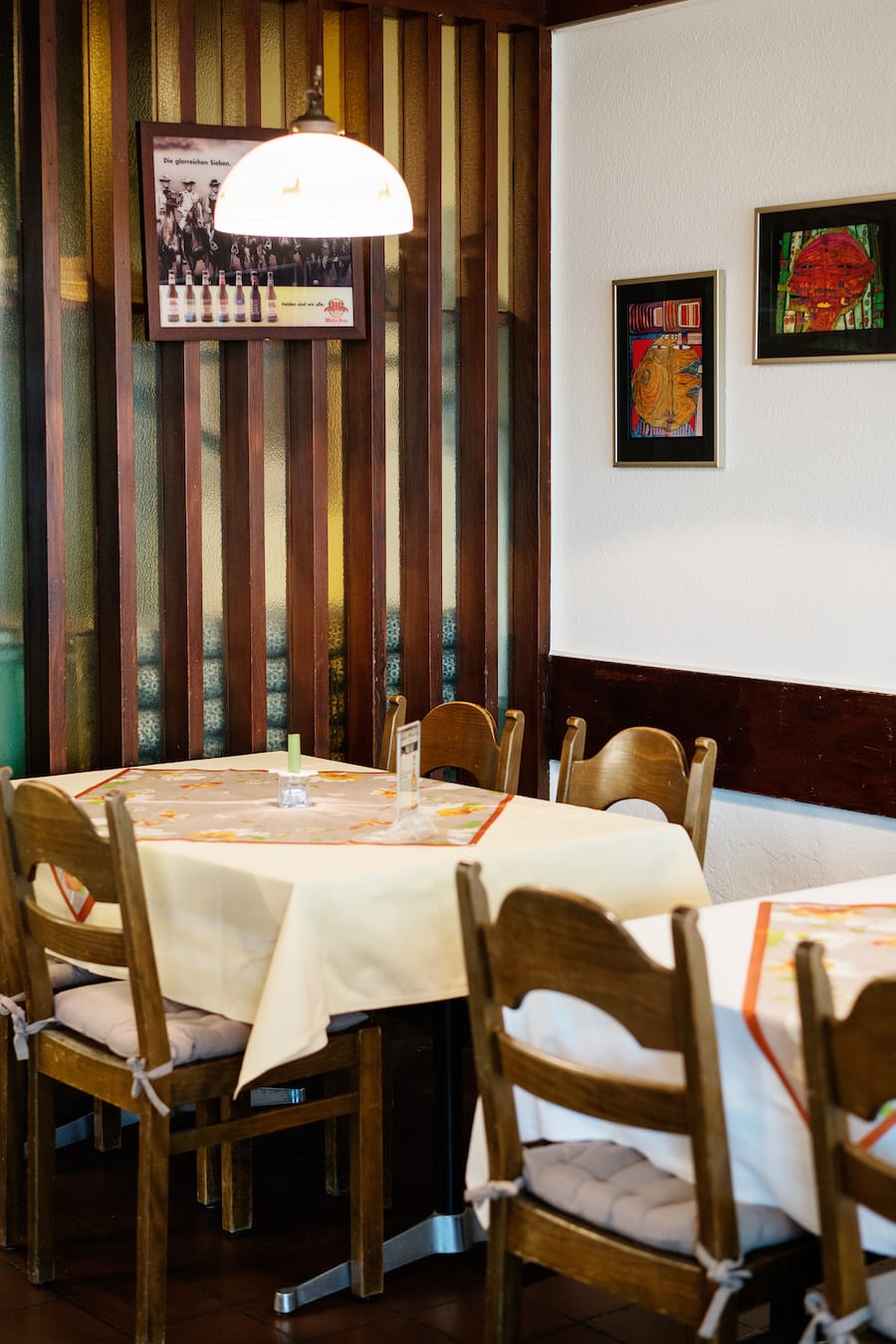 Inneinrichtung im Restaurant Amadeus beim Bahnhof Schlieren