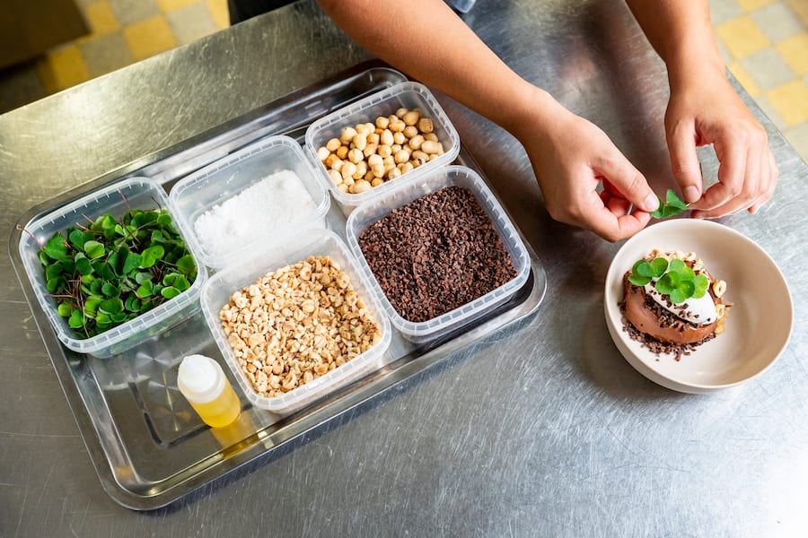 Restaurant Kle, Zürich, Felchlin-Schokolade mit Soja-Chantily