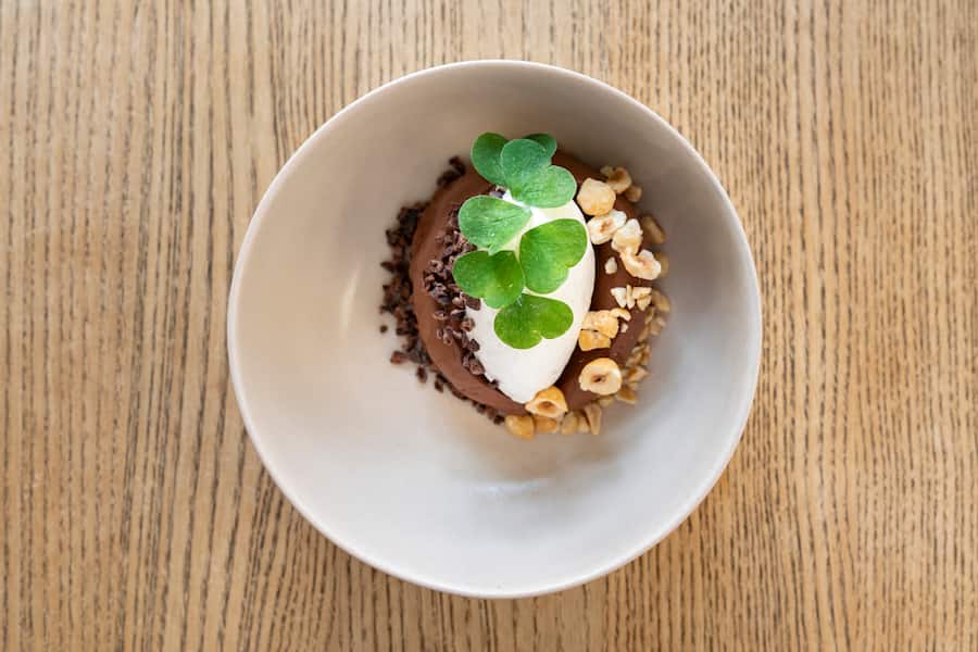 Restaurant Kle, Zürich, Felchlin-Schokolade mit Soja-Chantily