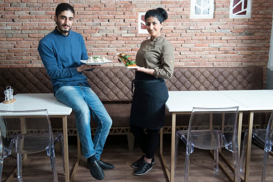 Tereza Haveri et son fils Mourtaz Restaurant Pré-Fleuri Lausanne