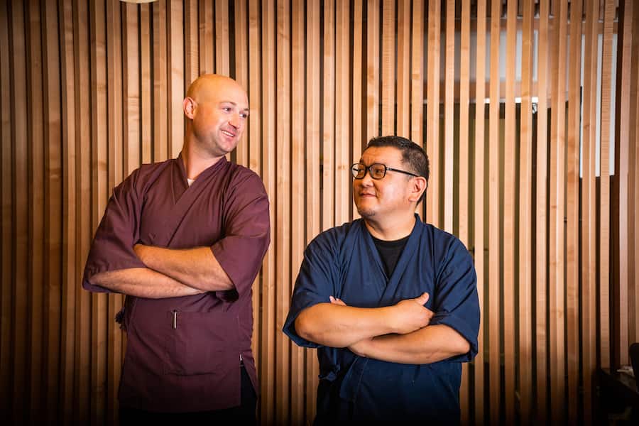 Sala of Tokyo 2021 Lorenz Muster mit Küchenchef Hidetaka Sano