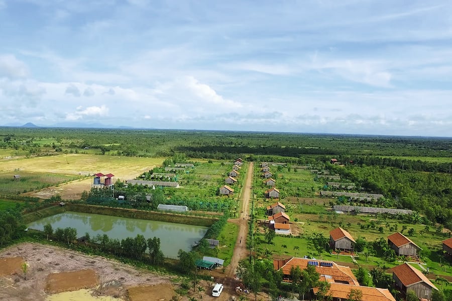 Gelaende von Smiling Gecko in Phnom Penh