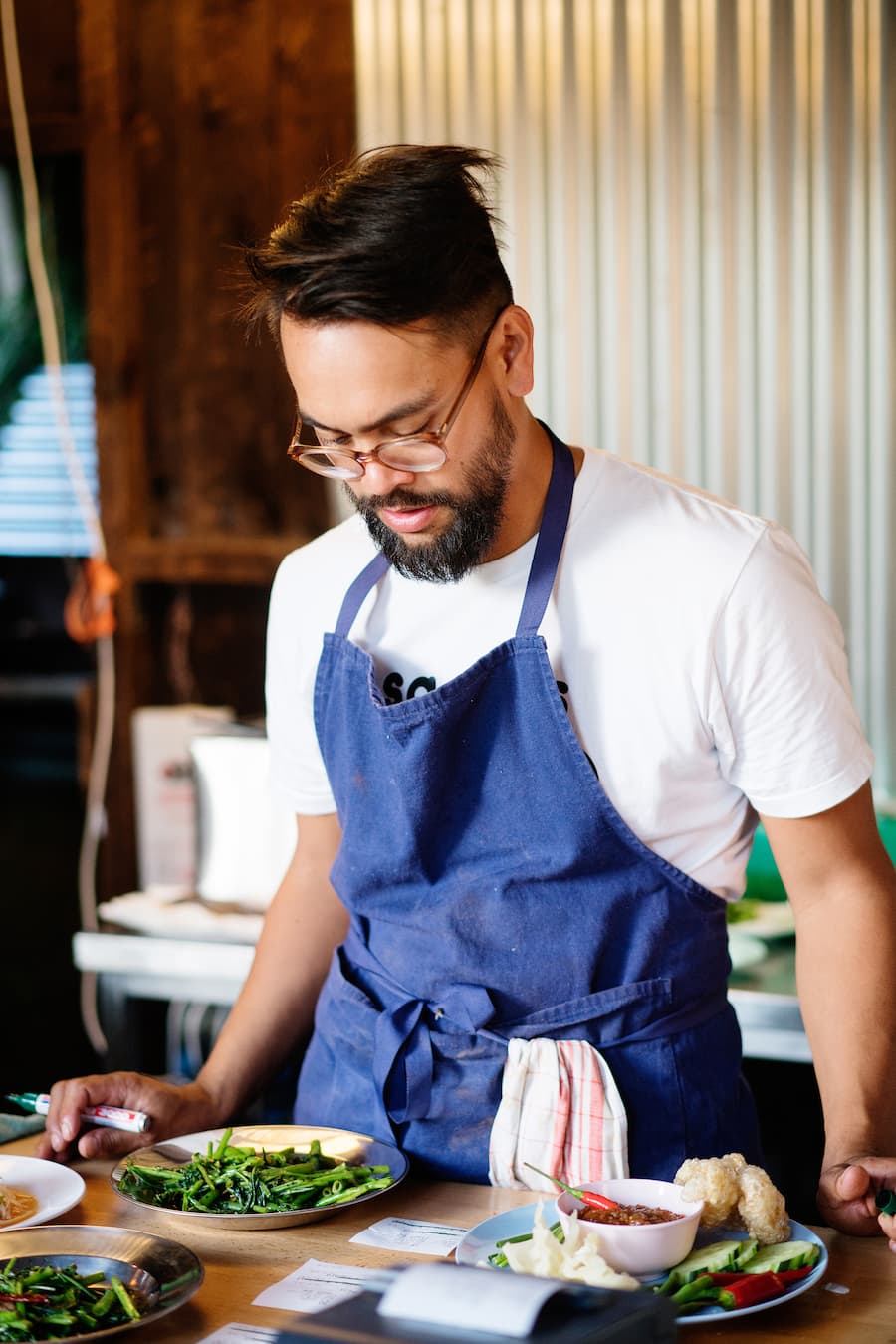 Mitinitiator Patrick Schindler im Pop-Up-Restaurant Soi Thai von Valentin Vale-Fritz Diem und Patrick Schindler an der Rämistrasse beim Bellevue in Zürich