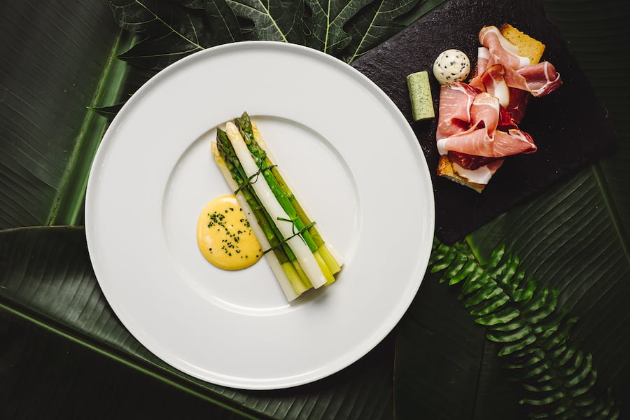 Spargel, Hollandaise