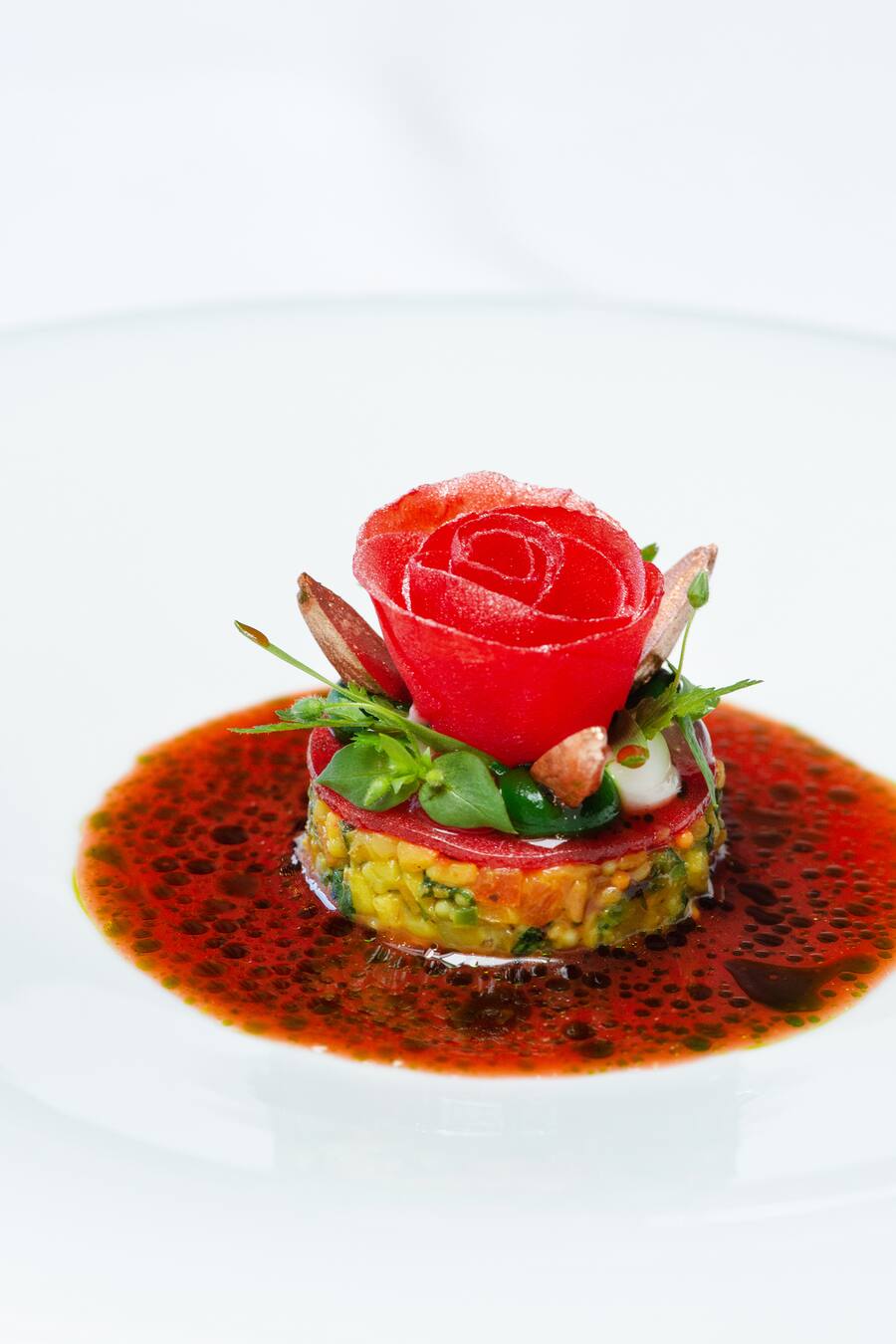 St. Galler Rose Zier/Ceylan