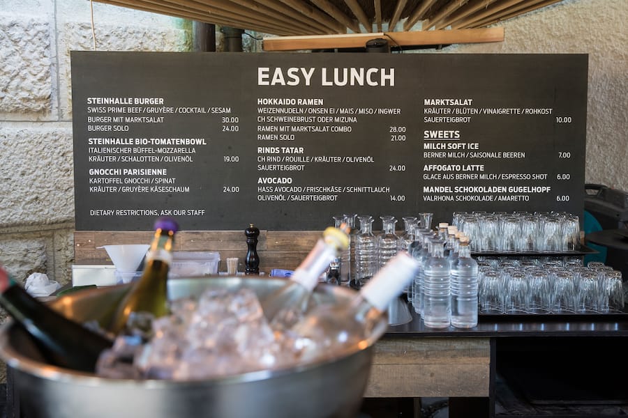 Lunch-Angebot in der Steinhalle Bern von Markus Arnold