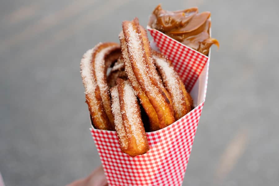 Churros am Street Food Festival Nr. 7 auf der Stadionbrache Hardturm in Zürich