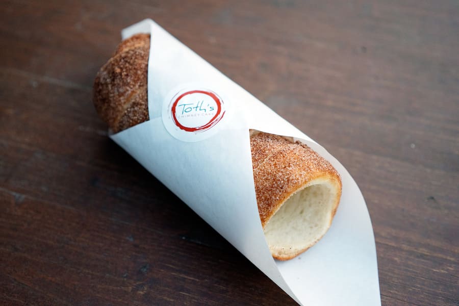 Toth's Chimney Cake Stand am Street Food Festival Nr. 7 auf der Stadionbrache Hardturm in Zürich