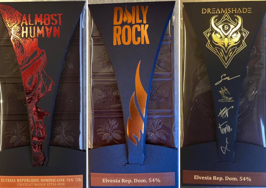 Tablettes chocolat MR Chocolat métal