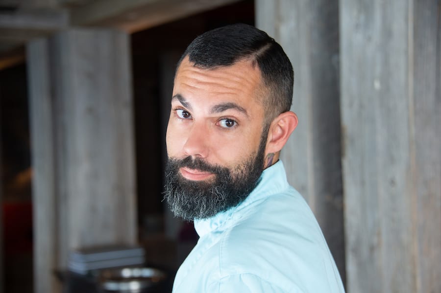 the new chef at restaurant Le mont blanc: