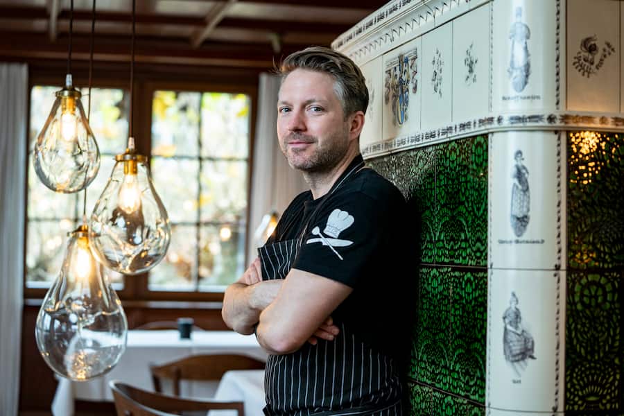 Tobias Buholzer, Restaurant Zur Rose, Rueschlikon, mit Swiss Shrimps