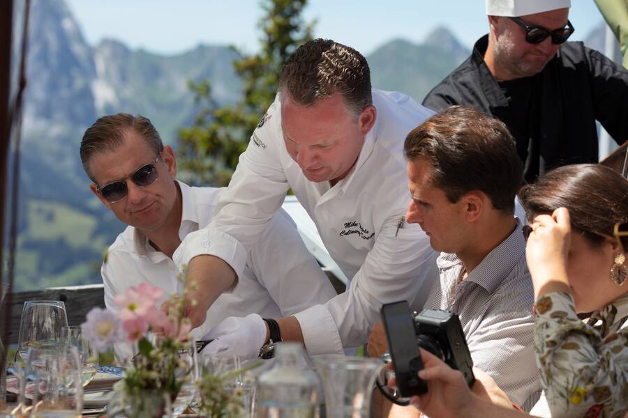 v.l. Robert Herr, Mike Wehrle (mit Trüffel), Tim Weiland